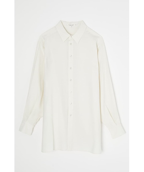 MOUSSY（マウジー）の「BASIC OVER シャツ（シャツ/ブラウス・レディース・オフホワイト/ライトベージュ/ブラック・FREE）」の9枚目の写真