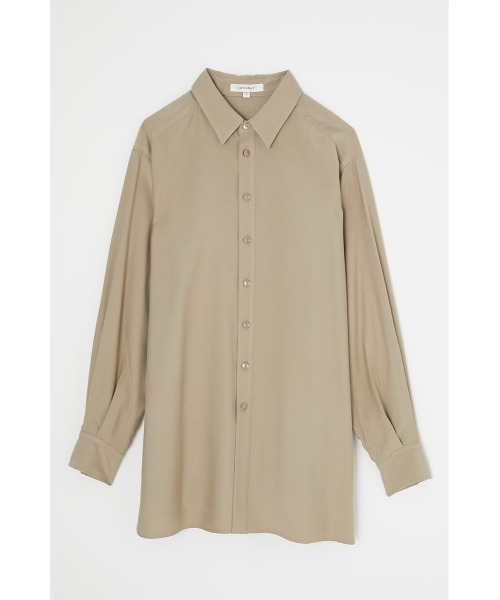 MOUSSY（マウジー）の「BASIC OVER シャツ（シャツ/ブラウス・レディース・オフホワイト/ライトベージュ/ブラック・FREE）」の10枚目の写真