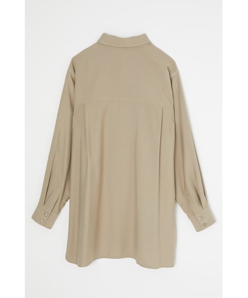 MOUSSY（マウジー）の「BASIC OVER シャツ（シャツ/ブラウス・レディース・オフホワイト/ライトベージュ/ブラック・FREE）」の11枚目の写真