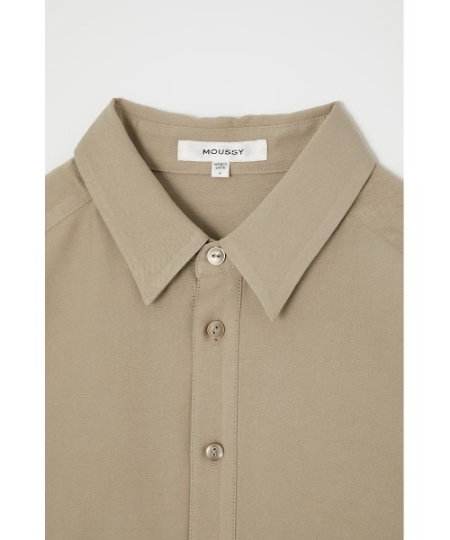MOUSSY（マウジー）の「BASIC OVER シャツ（シャツ/ブラウス・レディース・オフホワイト/ライトベージュ/ブラック・FREE）」の12枚目の写真