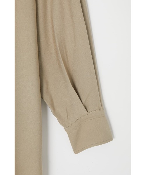 MOUSSY（マウジー）の「BASIC OVER シャツ（シャツ/ブラウス・レディース・オフホワイト/ライトベージュ/ブラック・FREE）」の14枚目の写真