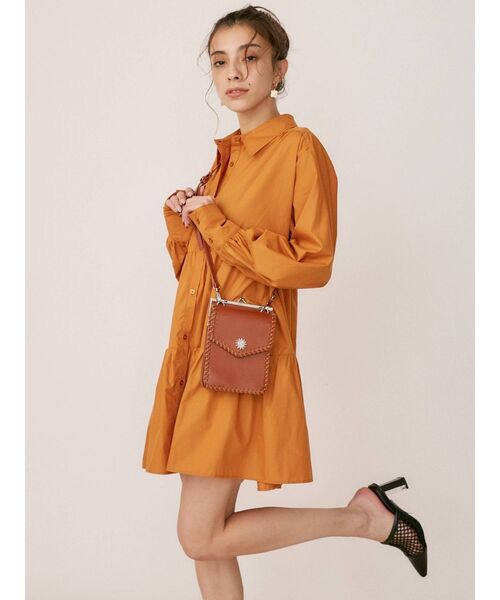 EVRIS（エヴリス）の「ステッチショルダーバッグ（ショルダーバッグ・レディース・グリーン/ブラック/パープル/ブラウン・FREE）」の7枚目の写真