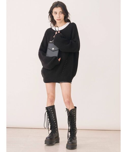 EVRIS（エヴリス）の「ステッチショルダーバッグ（ショルダーバッグ・レディース・グリーン/ブラック/パープル/ブラウン・FREE）」の10枚目の写真