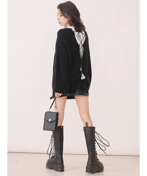 EVRIS（エヴリス）の「ステッチショルダーバッグ（ショルダーバッグ・レディース・グリーン/ブラック/パープル/ブラウン・FREE）」の11枚目の写真