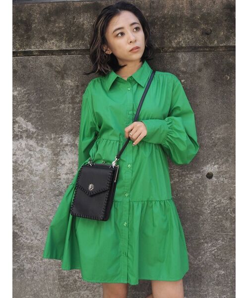 EVRIS（エヴリス）の「ステッチショルダーバッグ（ショルダーバッグ・レディース・グリーン/ブラック/パープル/ブラウン・FREE）」の15枚目の写真