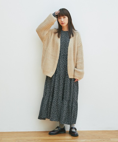 and R（アンドアール）の「小花柄ワンピース（ワンピース・レディース・ブラック/ホワイト・FREE）」の12枚目の写真