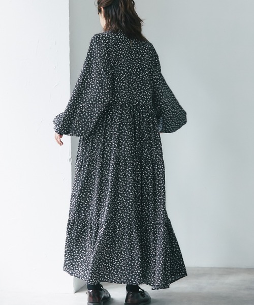 and R（アンドアール）の「小花柄ワンピース（ワンピース・レディース・ブラック/ホワイト・FREE）」の14枚目の写真