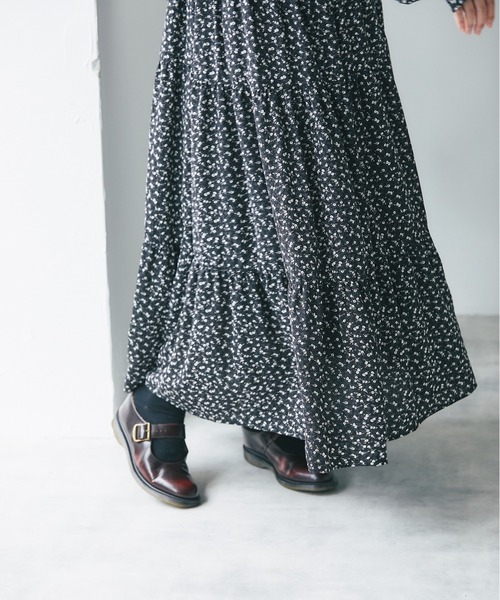 and R（アンドアール）の「小花柄ワンピース（ワンピース・レディース・ブラック/ホワイト・FREE）」の17枚目の写真