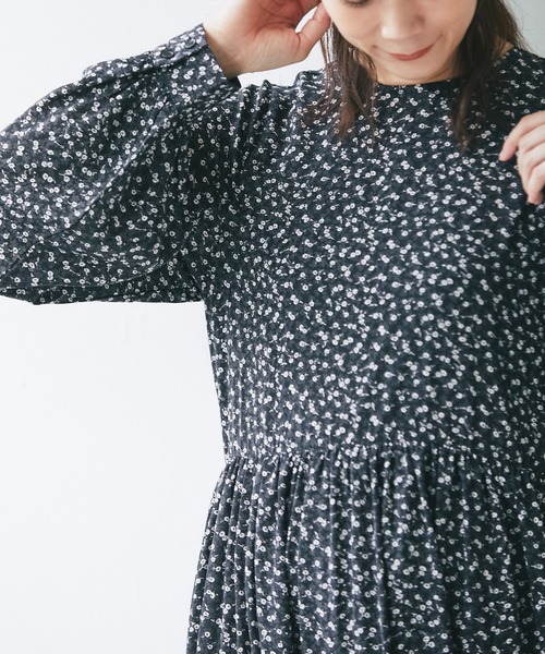 and R（アンドアール）の「小花柄ワンピース（ワンピース・レディース・ブラック/ホワイト・FREE）」の19枚目の写真
