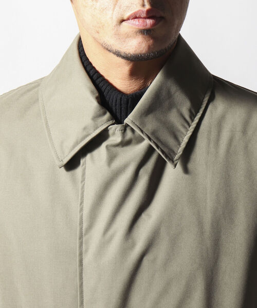 NOLLEY'S goodman（ノーリーズグッドマン）の「3WAYステンカラーコート(※英国老舗生地メーカーミラレーン社製撥水生地使用) ライナー付き（ステンカラーコート・メンズ・ダークブラウン/ネイビー/オリーブ/ブラック・SMALL/LARGE/MEDIUM）」の17枚目の写真