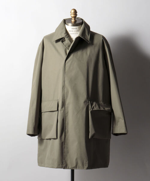NOLLEY'S goodman（ノーリーズグッドマン）の「3WAYステンカラーコート(※英国老舗生地メーカーミラレーン社製撥水生地使用) ライナー付き（ステンカラーコート・メンズ・ダークブラウン/ネイビー/オリーブ/ブラック・SMALL/LARGE/MEDIUM）」の11枚目の写真