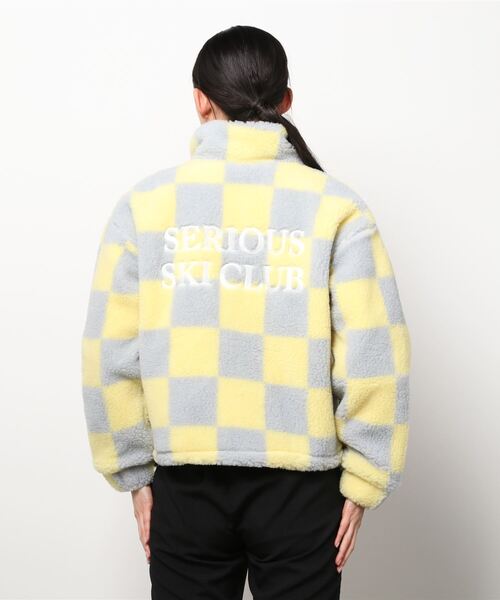 その他アウター 【CRANK/クランク】CHECKER FLEECE JUMPER/ブロック 