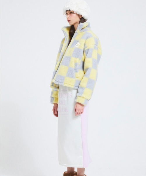 その他アウター 【CRANK/クランク】CHECKER FLEECE JUMPER/ブロック 