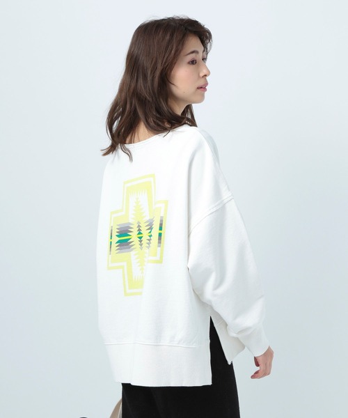 PENDLETON（ペンドルトン）の「【PENDLETON(ペンドルトン)】ウラケプルオーバー（Tシャツ/カットソー・レディース・イエロー/グリーン/アイボリー・FREE）」の2枚目の写真