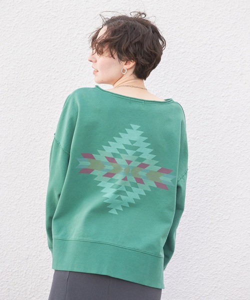 PENDLETON（ペンドルトン）の「【PENDLETON(ペンドルトン)】ウラケプルオーバー（Tシャツ/カットソー・レディース・イエロー/グリーン/アイボリー・FREE）」の3枚目の写真