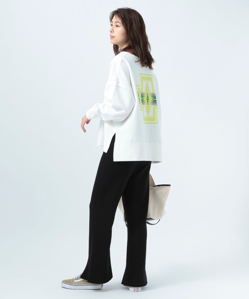 PENDLETON（ペンドルトン）の「【PENDLETON(ペンドルトン)】ウラケプルオーバー（Tシャツ/カットソー・レディース・イエロー/グリーン/アイボリー・FREE）」の9枚目の写真