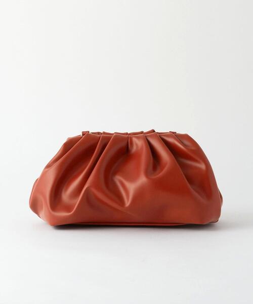 green label relaxing(グリーンレーベルリラクシング)の「【矢野未希子さん着用】ギャザークラッチバッグ(クラッチバッグ・レディース・ベージュ/その他1/ブラック・FREE)」の18枚目の写真