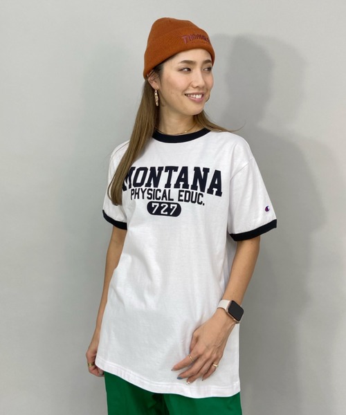 レッビーTシャツ　ピンク　LEVIN　La'cryma Christi Champion（チャンピオン）の「CHAMPION/チャンピオン ルーズ