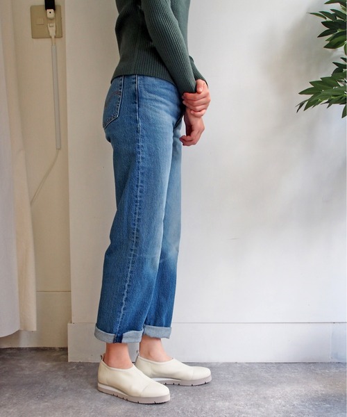 cava cava(サヴァサヴァ)の「【軽量】ストレッチレザースリッポン -2420047(スリッポン・レディース・ブラック/オフホワイト・23.0cm/22.5cm/24.0cm/23.5cm/24.5cm)」の11枚目の写真