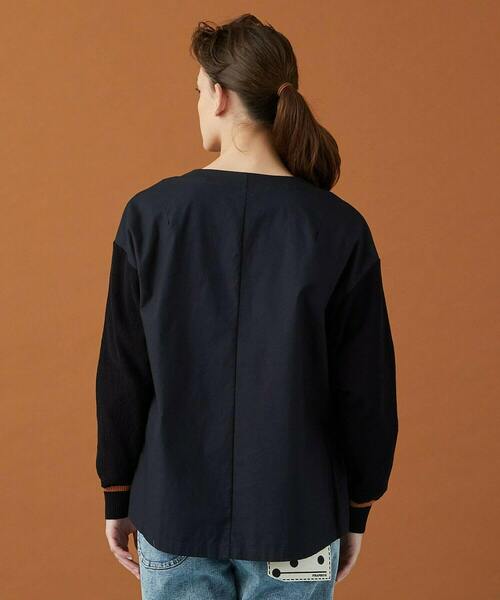 FRAPBOIS（フラボア）の「シャツジャケット（ノーカラージャケット・レディース・ブラック/カーキ・1/2）」の16枚目の写真