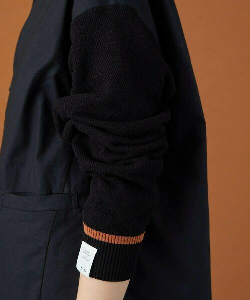 FRAPBOIS（フラボア）の「シャツジャケット（ノーカラージャケット・レディース・ブラック/カーキ・1/2）」の20枚目の写真