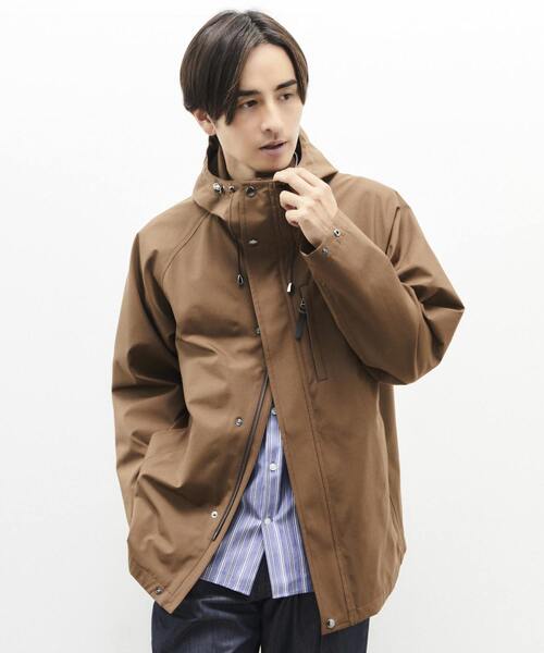 MEN'S MELROSE（メンズメルローズ）の「MUSEウェザー & C/Nオックス フーデットブルゾン（マウンテンパーカー・メンズ・ブラック/ブラウン/アイボリー・S/M/L）」の3枚目の写真