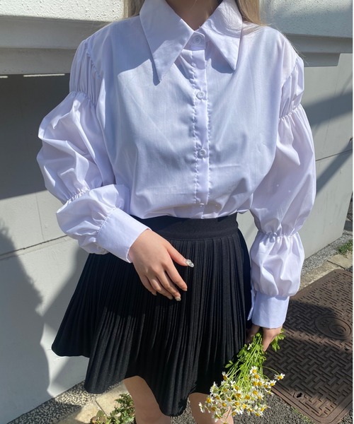 WC(ダブル シー)の「キャンディースリーブブラウス(シャツ/ブラウス・レディース・ホワイト・FREE)」の1枚目の写真