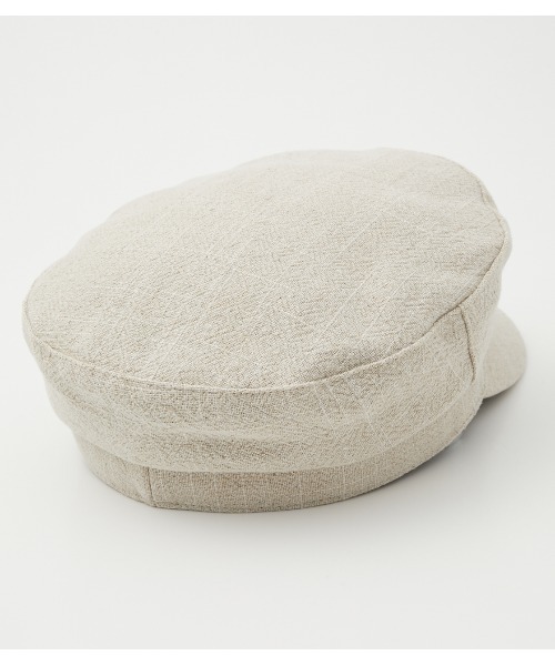 AZUL by moussy（アズールバイマウジー）の「LINEN LIKE CASQUETTE/リネンライクキャスケット（キャスケット・レディース・ブラック/アイボリー・FREE）」の12枚目の写真