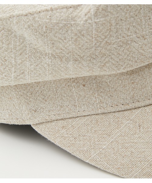 AZUL by moussy（アズールバイマウジー）の「LINEN LIKE CASQUETTE/リネンライクキャスケット（キャスケット・レディース・ブラック/アイボリー・FREE）」の11枚目の写真