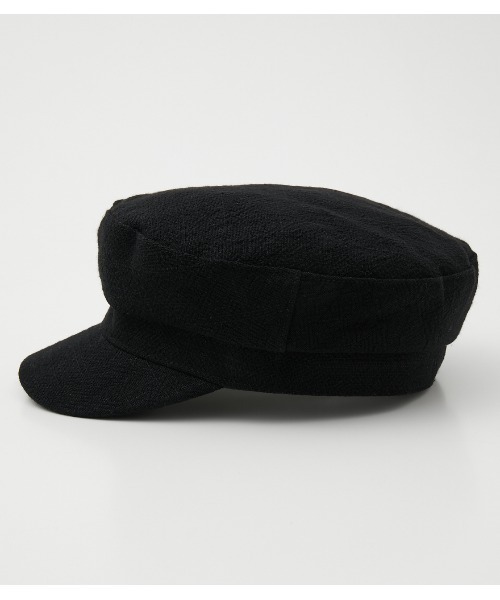 AZUL by moussy（アズールバイマウジー）の「LINEN LIKE CASQUETTE/リネンライクキャスケット（キャスケット・レディース・ブラック/アイボリー・FREE）」の10枚目の写真