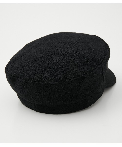 AZUL by moussy（アズールバイマウジー）の「LINEN LIKE CASQUETTE/リネンライクキャスケット（キャスケット・レディース・ブラック/アイボリー・FREE）」の8枚目の写真