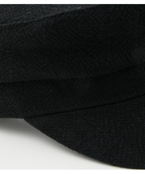 AZUL by moussy（アズールバイマウジー）の「LINEN LIKE CASQUETTE/リネンライクキャスケット（キャスケット・レディース・ブラック/アイボリー・FREE）」の6枚目の写真