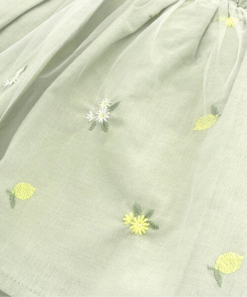 Seraph(セラフ)の「フルーツ刺繍レイヤード風トップス(Tシャツ/カットソー・キッズ・オフホワイト/ピンク/ミント・90/100/110/120/80/130/95/140)」の5枚目の写真