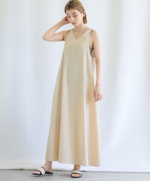 select MOCA（セレクトモカ）の「切り替えボリュームキャミワンピース（ワンピース・レディース・ブラック/アイボリー/イエロー・FREE）」の12枚目の写真