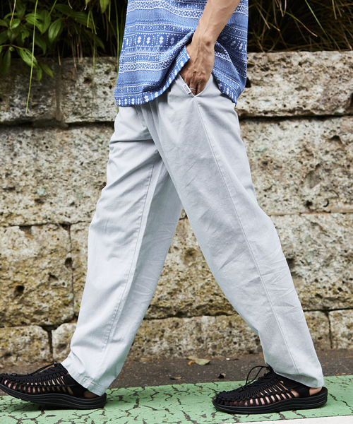 JOURNAL STANDARD relume(ジャーナルスタンダード レリューム)の「CALIFORNIA ライトシェフスラブパンツ(その他パンツ・メンズ・ライトブルー/ブラック/ベージュ/ホワイト/グリーン・SMALL/MEDIUM/LARGE)」の10枚目の写真