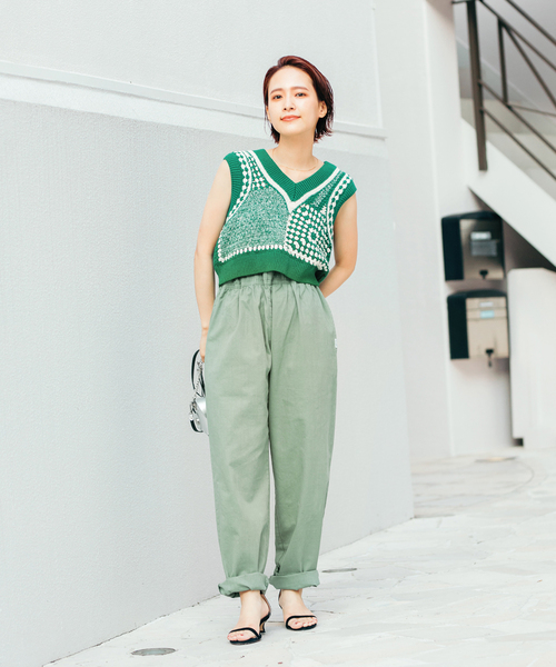 JOURNAL STANDARD relume(ジャーナルスタンダード レリューム)の「CALIFORNIA ライトシェフスラブパンツ(その他パンツ・メンズ・ライトブルー/ブラック/ベージュ/ホワイト/グリーン・SMALL/MEDIUM/LARGE)」の11枚目の写真