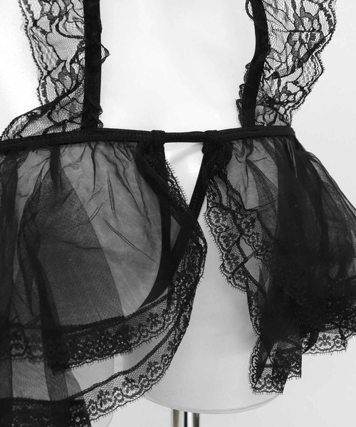 OSYAREVO（オシャレボ）の「コスプレ 総レース フリルメイド 3点セット レディース ホワイトデー 記念日（コスチューム/パーティーグッズ・レディース・ホワイト/ブラック・ONESIZE）」の19枚目の写真