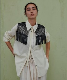 PUBLIC TOKYO | レースセットウエスタンシャツ/ウォッシャブル(シャツ/ブラウス)