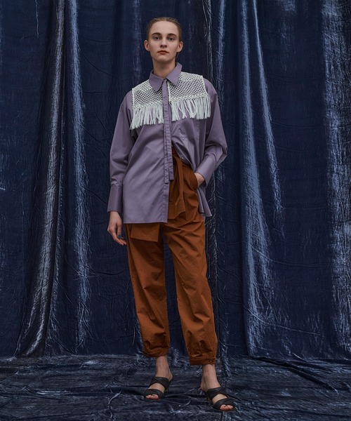 PUBLIC TOKYO（パブリックトウキョウ）の「レースセットウエスタンシャツ/ウォッシャブル（シャツ/ブラウス・レディース・ホワイト/パープル・FREE）」の16枚目の写真