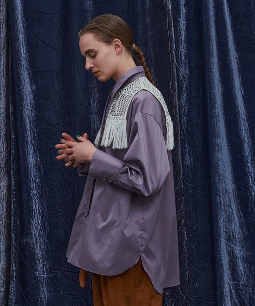 PUBLIC TOKYO（パブリックトウキョウ）の「レースセットウエスタンシャツ/ウォッシャブル（シャツ/ブラウス・レディース・ホワイト/パープル・FREE）」の12枚目の写真