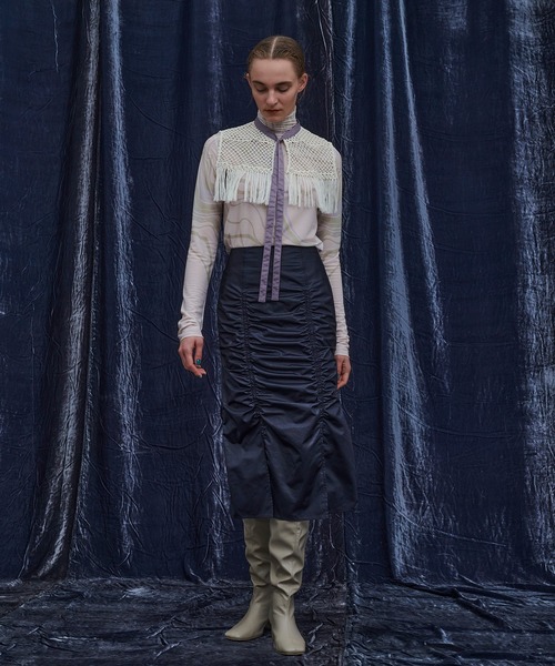 PUBLIC TOKYO（パブリックトウキョウ）の「レースセットウエスタンシャツ/ウォッシャブル（シャツ/ブラウス・レディース・ホワイト/パープル・FREE）」の15枚目の写真