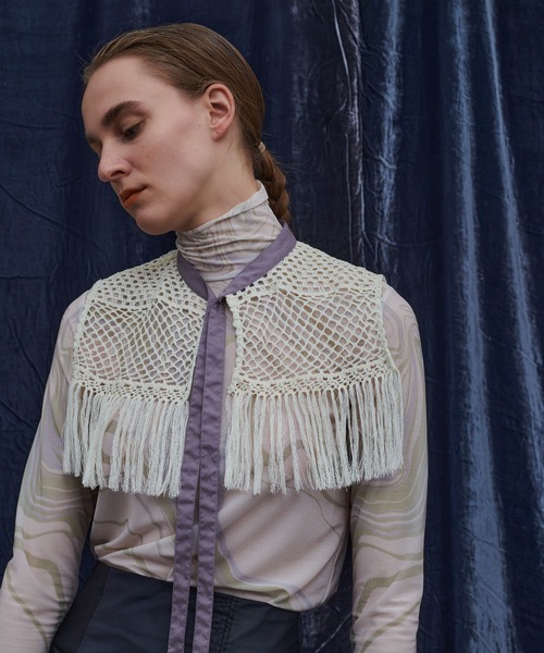 PUBLIC TOKYO（パブリックトウキョウ）の「レースセットウエスタンシャツ/ウォッシャブル（シャツ/ブラウス・レディース・ホワイト/パープル・FREE）」の14枚目の写真