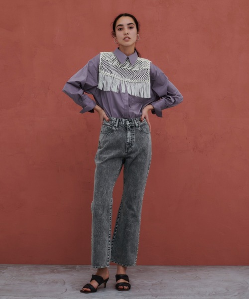 PUBLIC TOKYO（パブリックトウキョウ）の「レースセットウエスタンシャツ/ウォッシャブル（シャツ/ブラウス・レディース・ホワイト/パープル・FREE）」の17枚目の写真