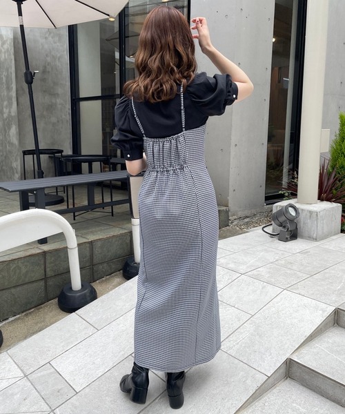 one after another NICE CLAUP（ワンアフターアナザーナイスクラップ）の「袖ボリュームパールボタンブラウス（シャツ/ブラウス・レディース・オフホワイト/ブラック/ベージュ/ストライプ・FREE）」の11枚目の写真