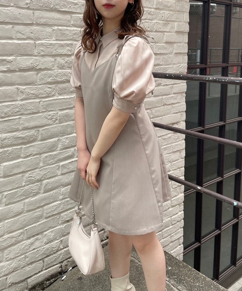 one after another NICE CLAUP（ワンアフターアナザーナイスクラップ）の「袖ボリュームパールボタンブラウス（シャツ/ブラウス・レディース・オフホワイト/ブラック/ベージュ/ストライプ・FREE）」の19枚目の写真