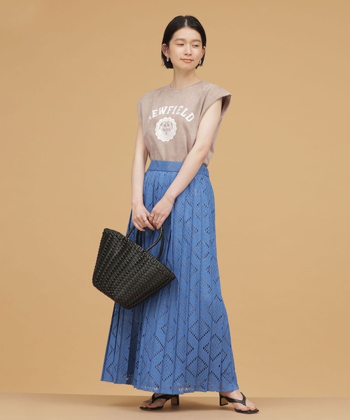 balmy（バルミー）の「BALMY DAY'S/別注ノースリーブTシャツ（Tシャツ/カットソー・レディース・ベージュ/ミント/チャコール・FREE）」の4枚目の写真