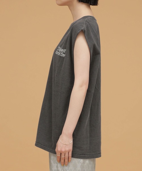 balmy（バルミー）の「BALMY DAY'S/別注ノースリーブTシャツ（Tシャツ/カットソー・レディース・ベージュ/ミント/チャコール・FREE）」の15枚目の写真