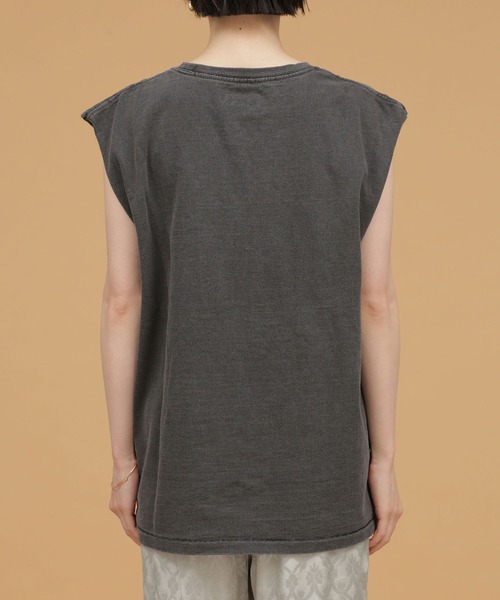 balmy（バルミー）の「BALMY DAY'S/別注ノースリーブTシャツ（Tシャツ/カットソー・レディース・ベージュ/ミント/チャコール・FREE）」の14枚目の写真