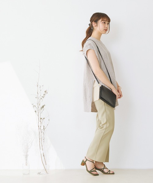 menue（メヌエ）の「華奢多連ストラップ 6cmヒール サンダル（サンダル・レディース・ブラック/ベージュ/グリーン/アイボリー/グレイッシュベージュ/オレンジ・LL/3L/S/M/L/XS）」の20枚目の写真