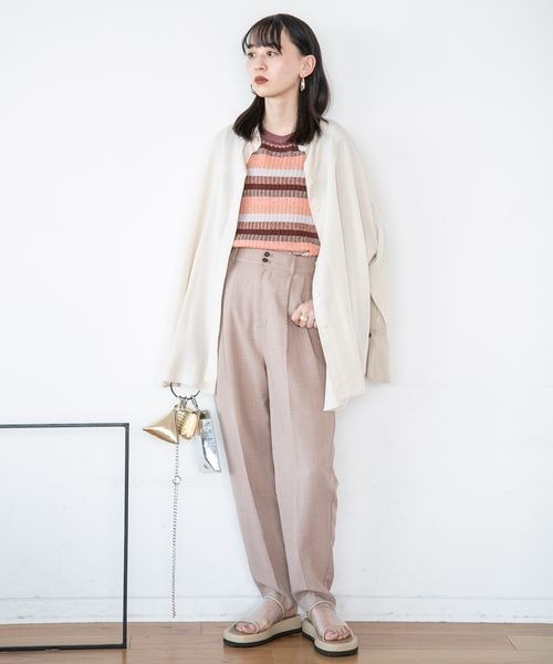 JEANASIS(ジーナシス)の「12GアソートボーダーNS281543(ニット/セーター・レディース・グレー系その他/ブルー系その他/オレンジ系その他・FREE)」の9枚目の写真